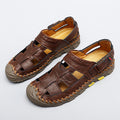 Wholesale Roman Sandals  Casual Light Sport Handmade Leather Hollow Shoes New Arrival Hiking Men Sandals