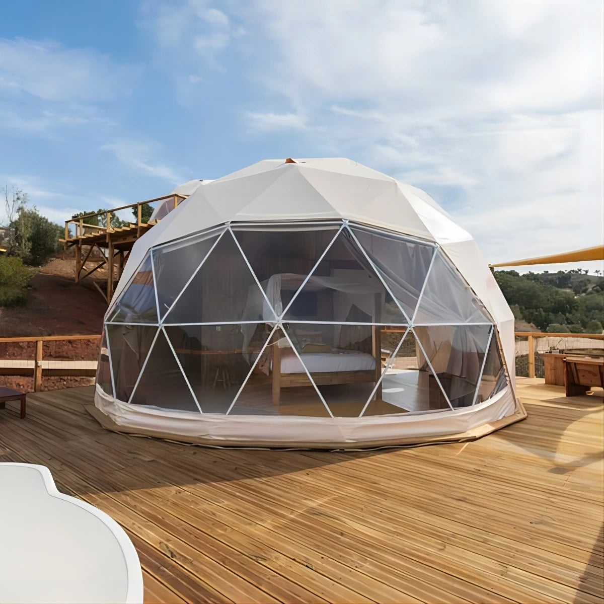 Luxury PVC Geodesic Igloo Ball Tent Dome for Outdoor Glamping for Hotel or Small Event