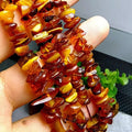 Natural Amber Loose Beads for Diy Jewelry Crystal Healing Stone Designer Jewelry Accessory