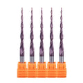Solid Carbide 2 Flutes Tapered Ball Nose End Mill End Mills for Wood Cnc Tool Wood Router Bits for Wood