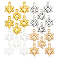 4 Colors Snowflake Charms for Necklace Beads Pendants DIY Handmade Jewelry Accessories 19*14mm L513