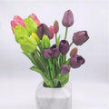 Realistic Handmade Silk Tulip Flowers Artificial Tulip Flower Bouquet for Wedding Decorations