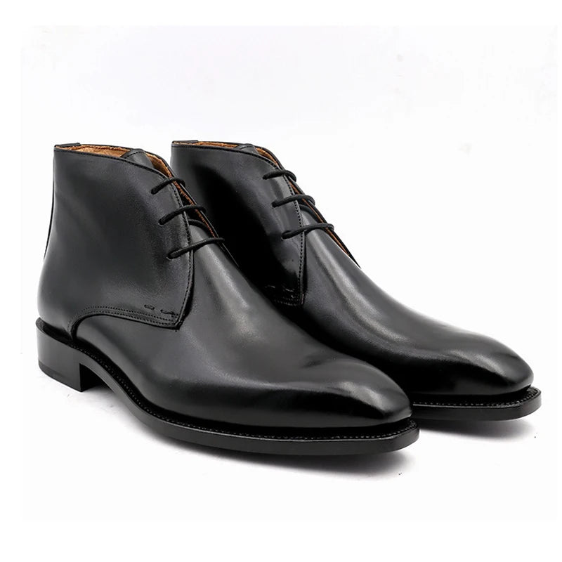 Goodyear New Arrivals Men Fashion Office Shoes Genuine Leather Boots for Men Ankle & Bootie Men's Dress Shoes