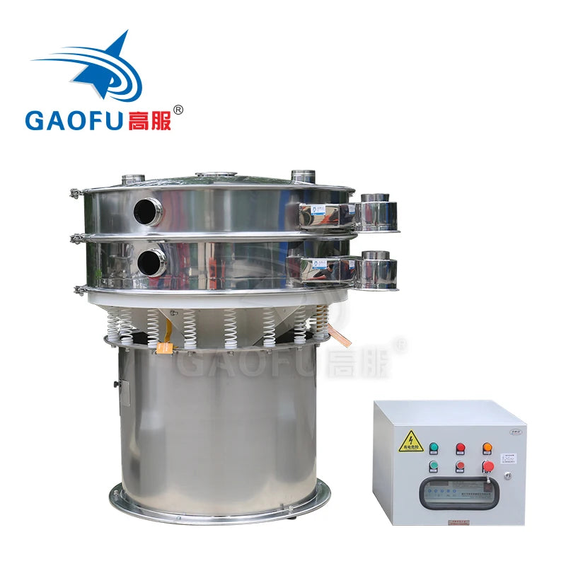 Carbon Fiber Sieving Metal Powder Sifter Separator Graphite Screening Ultrasonic Rotary Vibrating Screen Sieve Machine