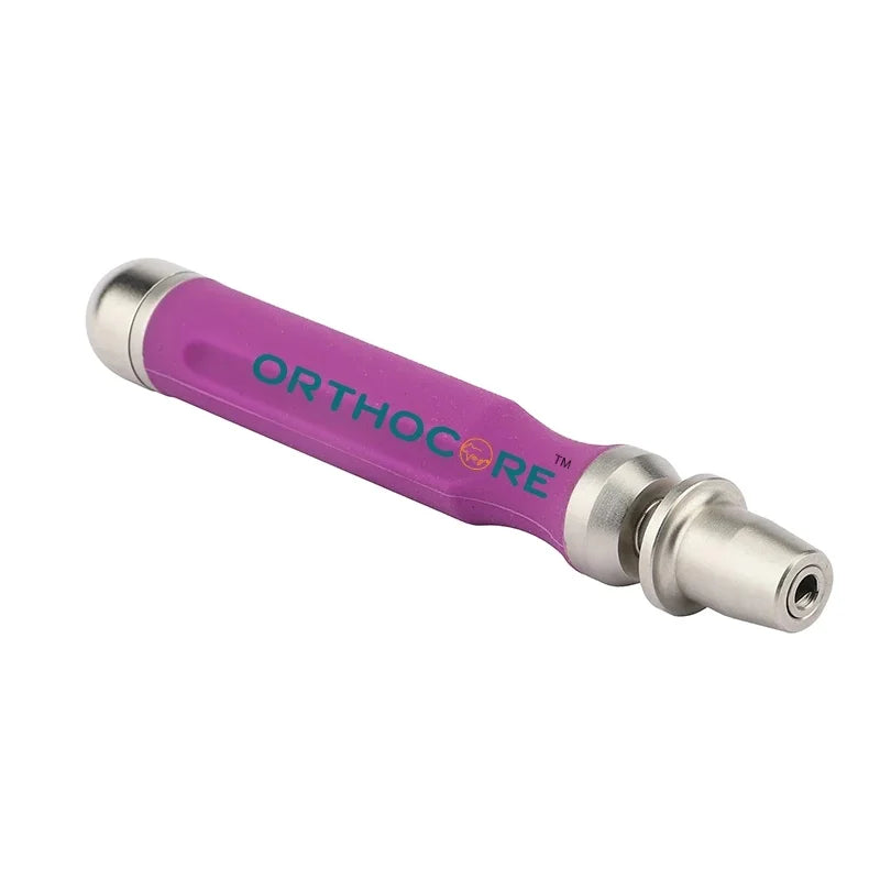 ORTHOCORE Stainless Steel Quick Coupling Handle (140mm) Veterinary Orthopedic Instruments Silver Dog/Cat/Rabbit Synthes