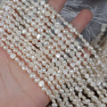 5-6mm Natural Freshwater Pearl DIY Semi-Finished Bead Chain Baroque Two-Faced Irregular Loose Pearls-Wholesale