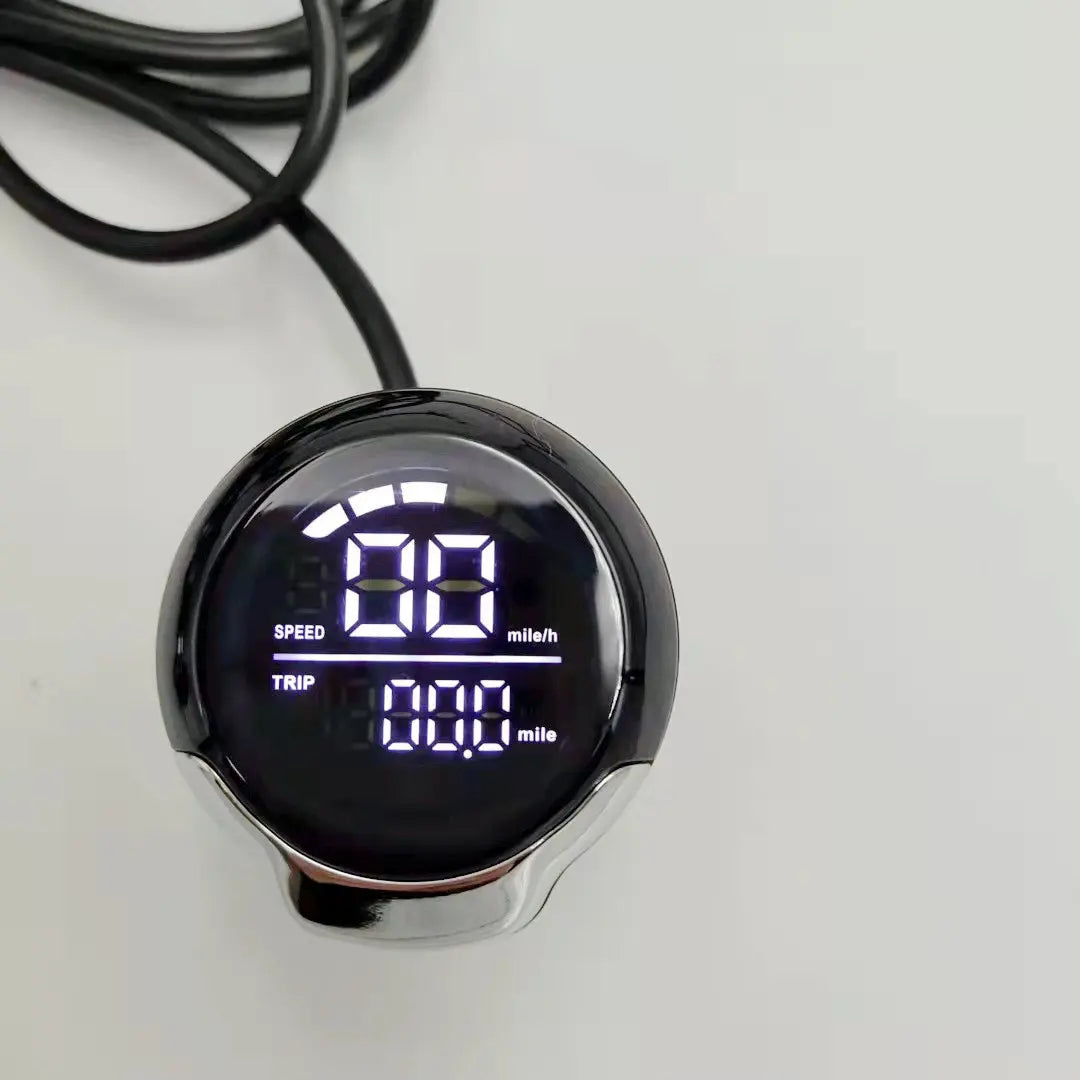 ROUND DISPLAY WITH MILE/KM PER HOUR SPEED for ELECTRIC BIKE STANDING SCOOTER PEDAL MOTORCYCLE FOLDING BICYCLE MTB Diy Part