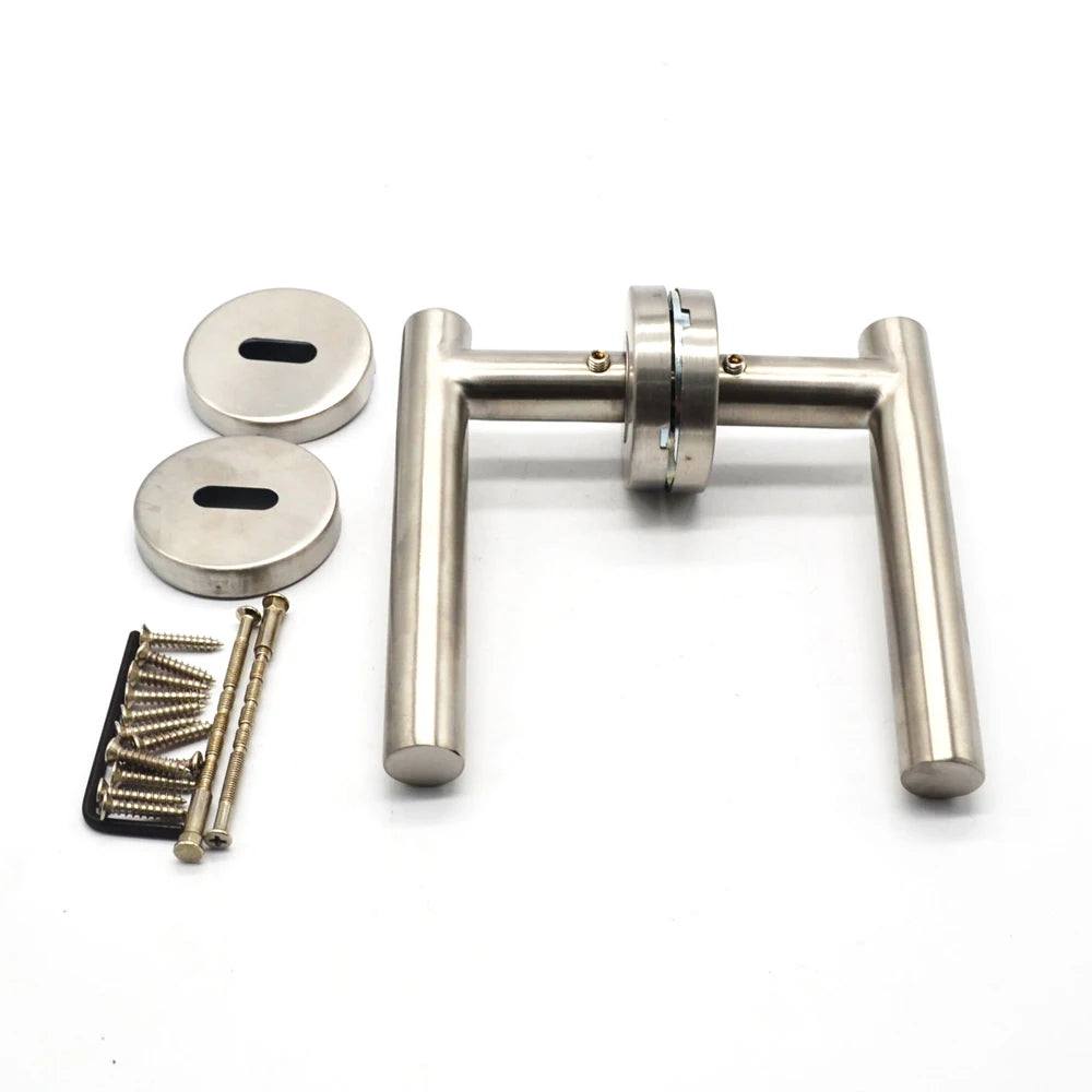 Stainless Steel Body with Brass Core 72 Hours Salt Fog Test Lever Door Handle for Bathroom Bedroom Hotel Kitchen Villa
