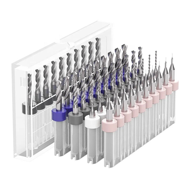 High Precision Carbide Mini Drilling Bit Set for Drilling PCB Circuit Board Carbide Drill Bit