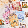 10 Sheets/pack Floral and Elegant Handbag Stickers Pack Handbag Material Stickers Creative Stickers