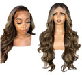 Dream Tong Female Wig Long Curly Hair with Large Waves Synthetic Lace Front Beautiful Synthetic Lace Body Wig