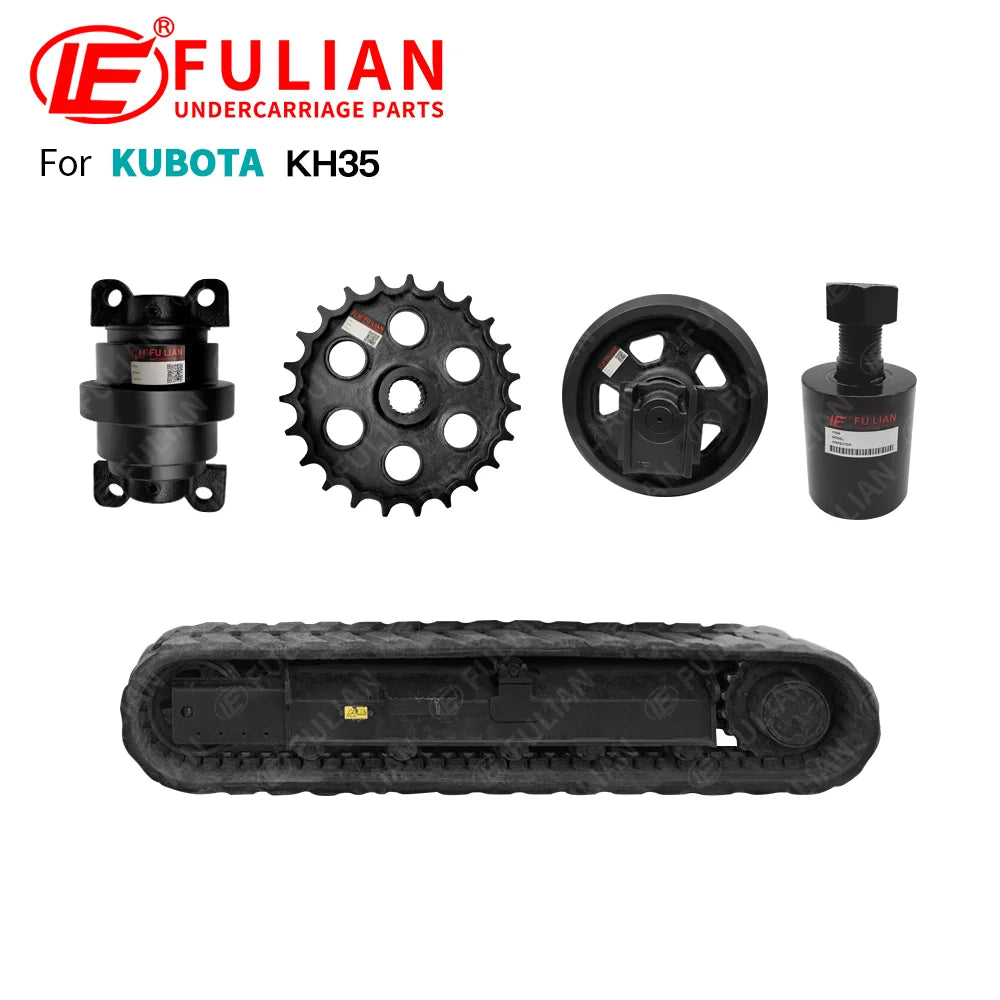 Mini Excavator Undercarriage Parts Top Carrier Roller Idler Sprocket Track Bottom Roller for Kubota KH35
