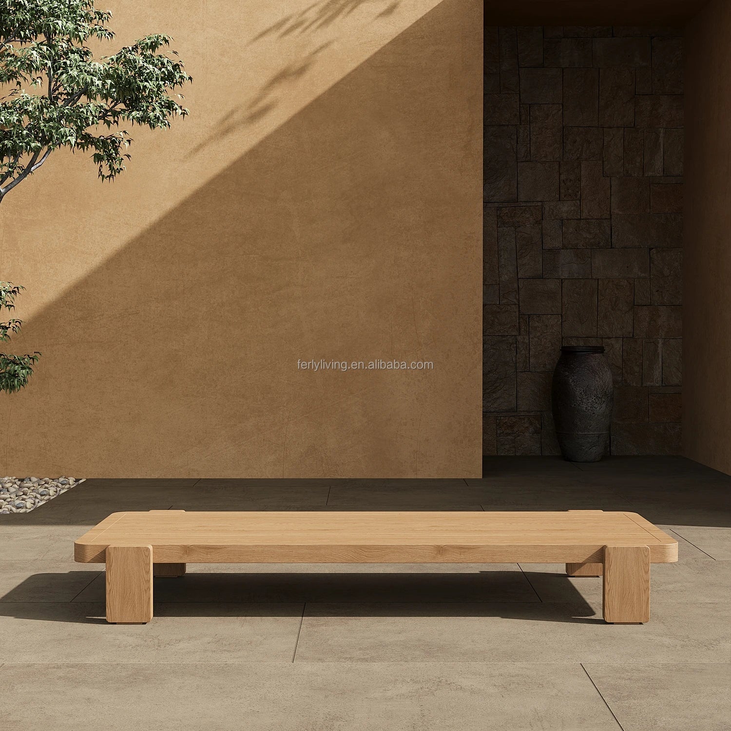 FERLY New Arrival Outdoor Garden Furniture Outdoor Patio Furniture Coffee Table Outdoor Teak Furniture for Garden