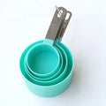 Eco-Friendly Plastic Measuring Cups Spoons Set Customized Color Clear Marks for Solid Liquid Ingredients Home Kitchen Bakeware