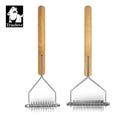 Truelove Wholesale Pet Deshedding Brush Comb Stainless Steel Removes Comfortable Eco-friendly Bamboo Cat Dog Pet Grooming Tool