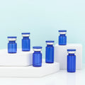 Jingtuo Hot Sale Print Blue 10ml Bottle Pop Top Vials Glass Vial 5ml