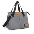 Large Capacity Reusable Tote Insulated Lunch Bag for Adults Nylon Cooler Bag