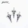 Yuenz Zinc Alloy Vintage Double Snake Stick Pendant DIY Ornament Accessories Wholesale Factory Direct Sales