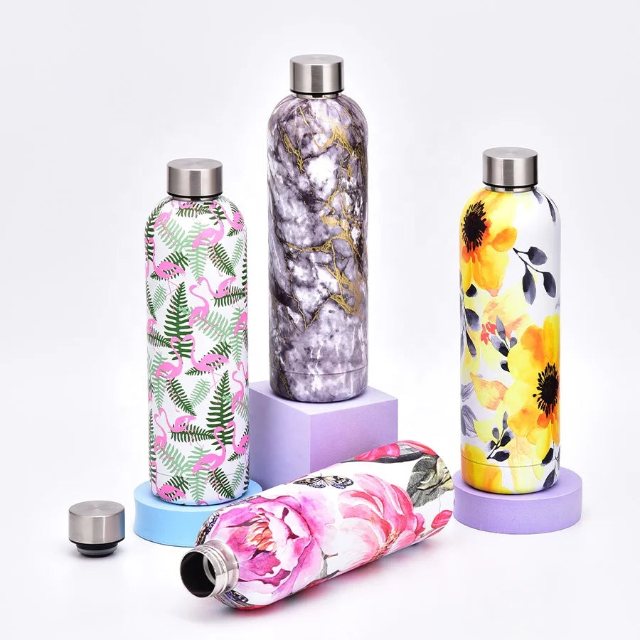 Outdoor Sports Small Mouth Vacuum Flask Stainless Steel Eco Friendly Water Bottle With Lid