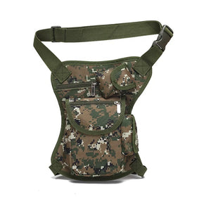 Oxford Waist Bag Fanny Pack Multi-Purpose Racing Camouflage Drop Leg Bag Motorcycle Outdoor Cycling Thigh Bag