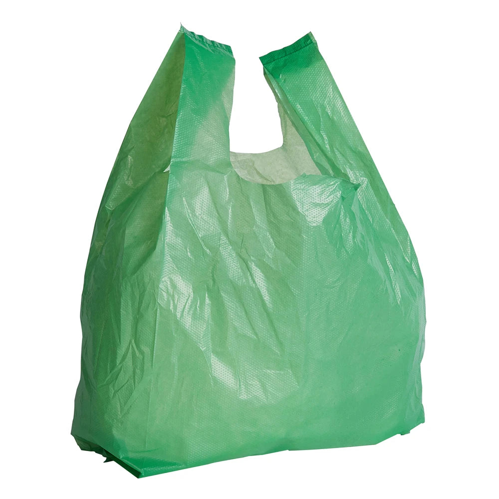 Taiyang Patch Handle Natural PE T-Shirt Shopping Bag Custom Logo Wholesale for Industry Print Promotion