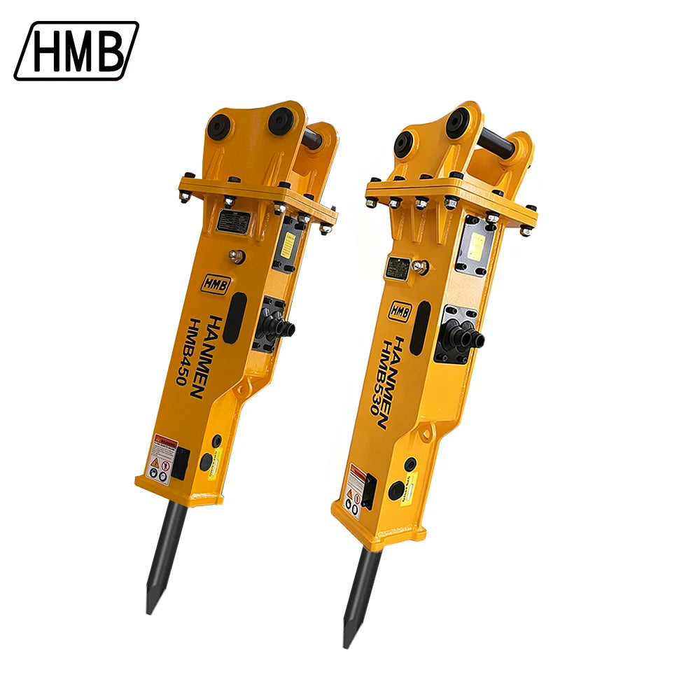 1-6 Tons Mini Excavator Hydraulic Rock Breaker Hammer Chisel 35mm 45mm 53mm Hydraulic Hammer