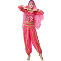 Adult's Exquisite Rose Patterned Long Sleeved Harem Pants Costumes Set Suitable for Indian Belly Dance Performance Suit Wear
