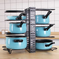 F8143 Multifunctional Pot Rack Standing Type Pot Holder Five Layers and Above Organizer