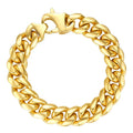 High Quality 18K Gold Plated Stainless Steel Jewelry Big Thick Chain Link Cuff Bracelets B202156 MegaBDM