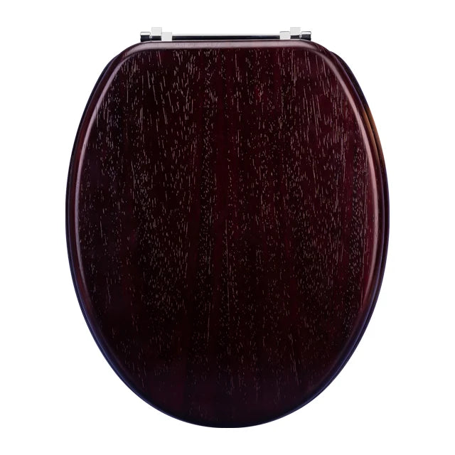 Factory Price Wood Toilet Seats 18" Universal Soft Close Quick Release Sold Wood Thickened Wooden Toilet Seat
