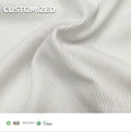 Eco-friendly Professional Fabric Manufacturer Rib Recycled Polyester Pet Fabric Fiber