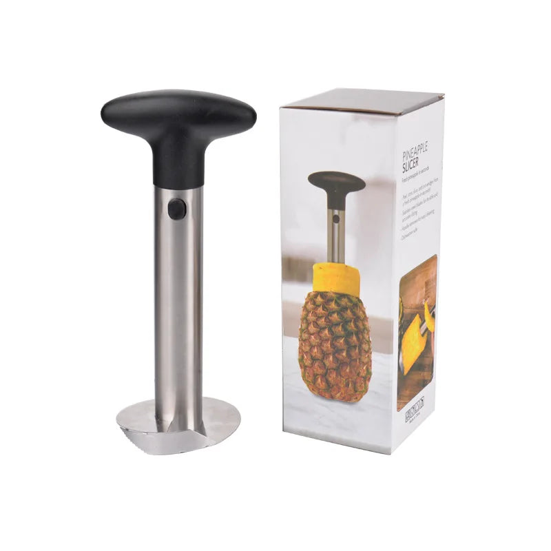 Kitchen with Sharp Blade for Diced Fruit Stainless Steel Pineapple Core Remover Tool Peeler Slicer Cut Pineapple Quick