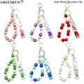 New Protect Nail Art ATM Bank Card Dispenser Wooden Bead Bracelet Nail Pullers Design Card Grabber Nails Plastic Keychain Clip