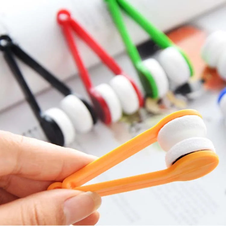 Portable Multifunctional Glasses Cleaning Rub Eyeglass Sunglasses Spectacles Microfiber Cleaner Brushes Tools Keyring