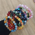 12mm Glass Beads Classic Wedding Party Gift Bracelet Wholesale High Quality Bursting Bead Bracelets for Women