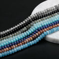 Wholesale 5*8mm  Rondelle Beads Natural Labradorite  Agate Jade Spacer Bead Spacers Stone Beads for Jewelry Making