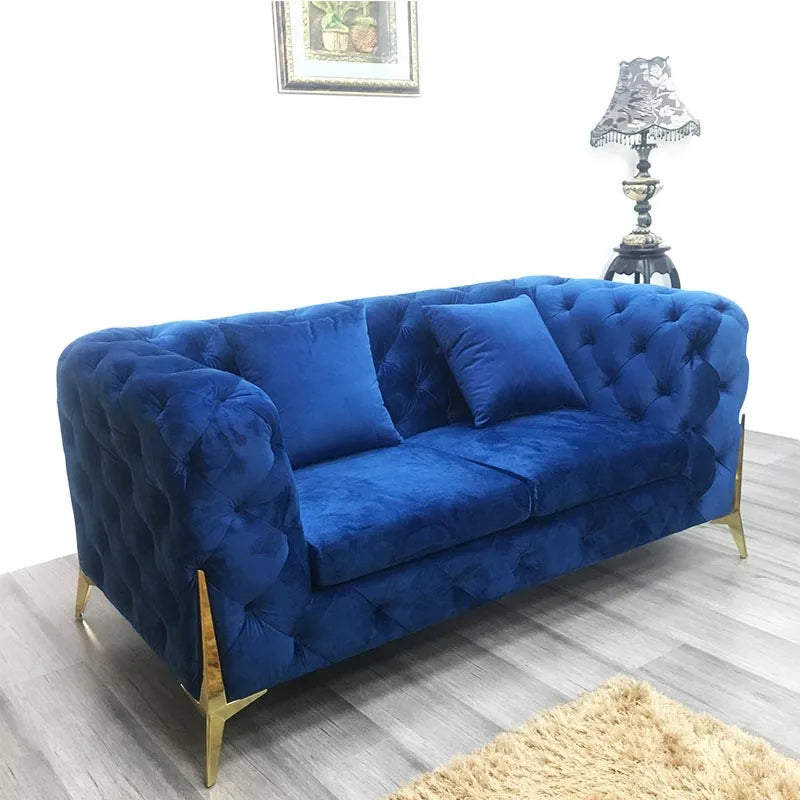 Modern Luxury Velvet Three Seat Recliner Sofa for Living Room Bedroom Hotel & Office