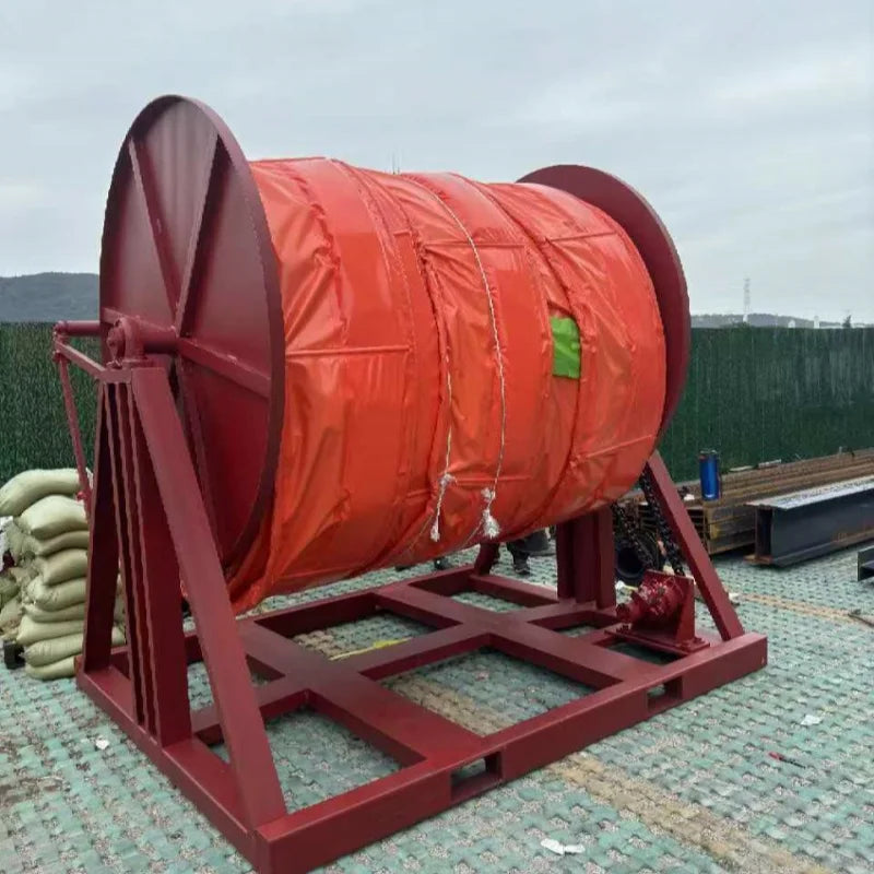 Eco-Friendly Oil Spill Containment Boom Fast Deployment PVC Inflatable Flood Barrier with High Air Impermeability