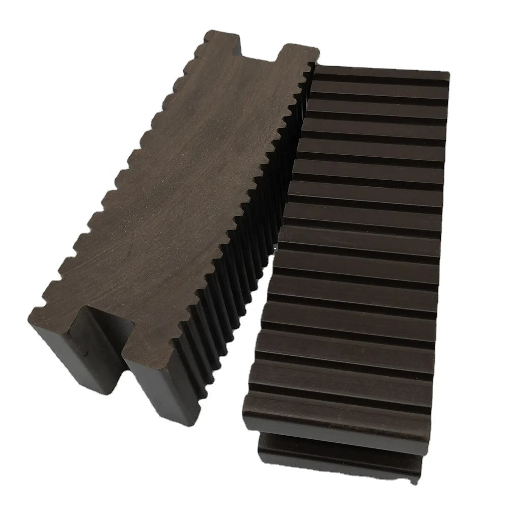 145x50mm Engineered High Strength Eco-Friendly Fireproof Waterproof WPC Solid Decking Modern Garden Outdoor Platform