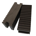 145x50mm Engineered High Strength Eco-Friendly Fireproof Waterproof WPC Solid Decking Modern Garden Outdoor Platform