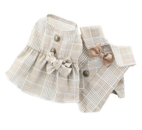 Hot Selling Pet Clothes Spring and Summer New Dog Coat and Dress Khaki Couple Suit Fashion Pet Clothes