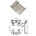 Silvery Plastic DIN Rail Mount Clip with Snap Hook for 35mm DIN Horizontal Mounting Rail 4-hole M4