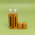 Bamboo Glass Essential Oil Roller Bottles 5ml/10ml Glass Bottle for Essential Oil With Bamboo Lid With Bamboo Shell