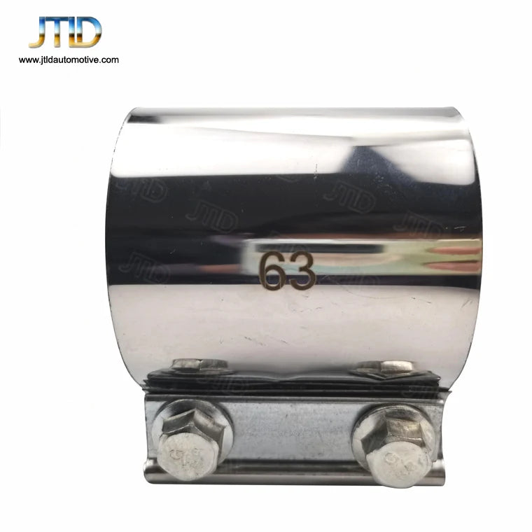 JTLD High Performance Stainless Steel 304 Universal 63mm 2.5inch Exhaust Clamp for Automotive Exhaust