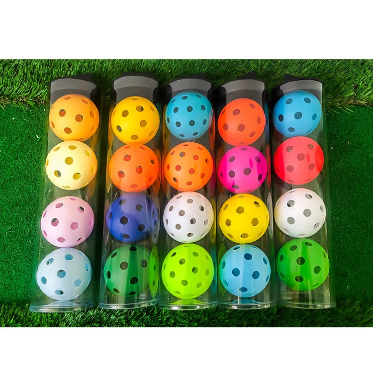 China Factory Injection Molding Practice Pickleball 40 Hole Practice Ball Injection Molding Customization Pickleball