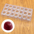 21 Cavity Polycarbonate Chocolate Mold for Pralines Truffles Sweets Candies Bonbons
