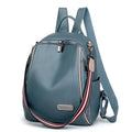 Women's Multifunctional Tassel PU Leather Backpack Waterproof Zipper Closure New Pop Style Factory Retail Lining Polyester