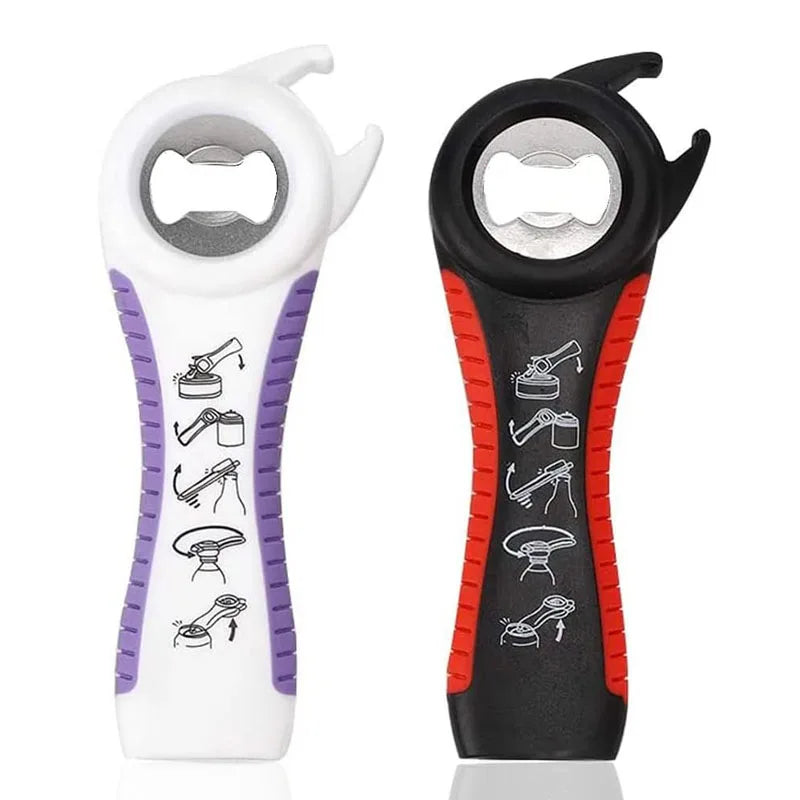 5 in 1 Multi-Function Can Jar Bottle Opener for Small Hands Seniors or Anyone Kitchen Tool Bottle Jar Can Opener