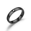 Fashion Gold Women's  Stainless Steel ZIRCON Crystal Diamond Couple Promise Rings Minimalist Ring for Wedding