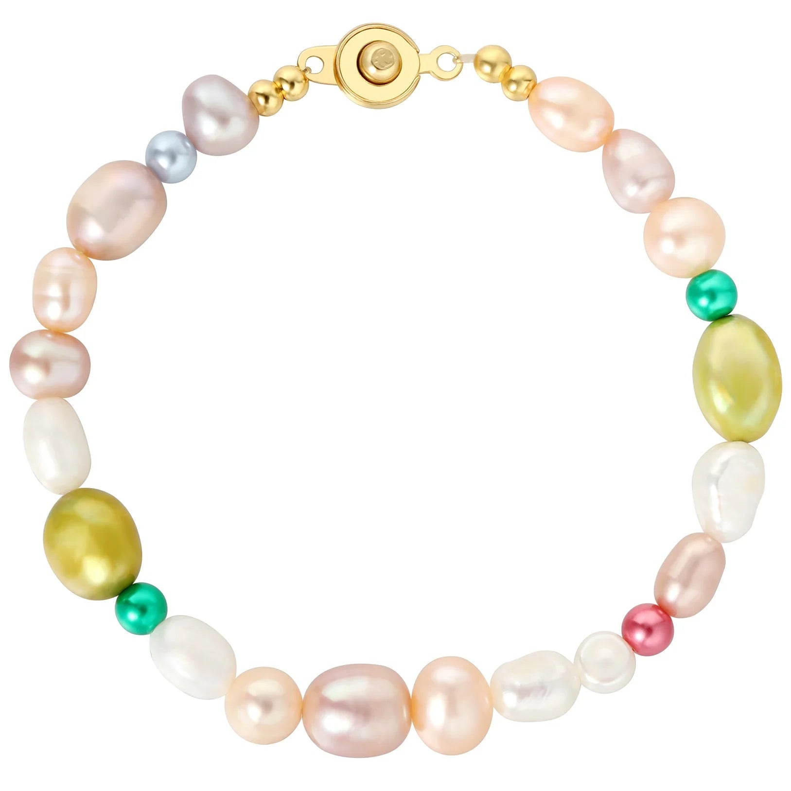 Original Design Cute Fashion Colorful Natural Freshwater Pearl Beaded Bracelets for Girls Jewelry Factory Wholesale Customized